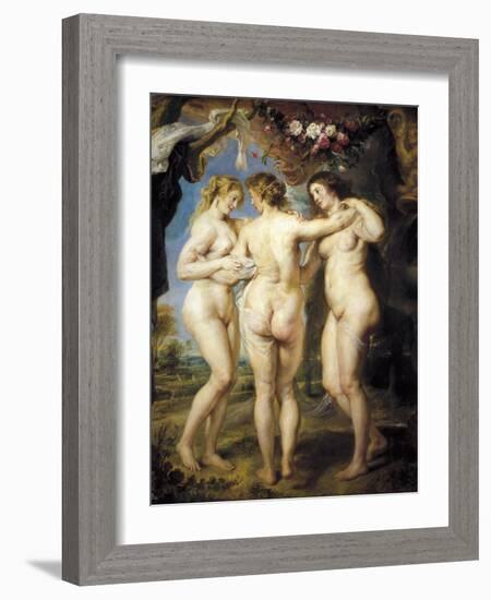 The Three Graces-Peter Paul Rubens-Framed Art Print