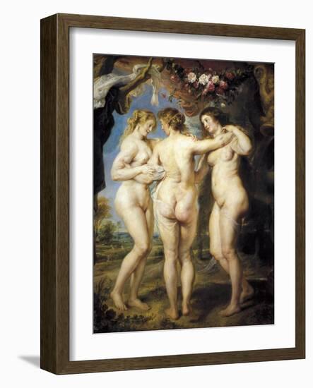 The Three Graces-Peter Paul Rubens-Framed Art Print