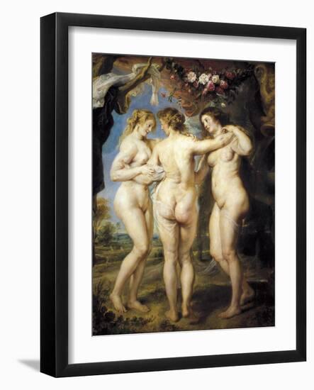 The Three Graces-Peter Paul Rubens-Framed Art Print