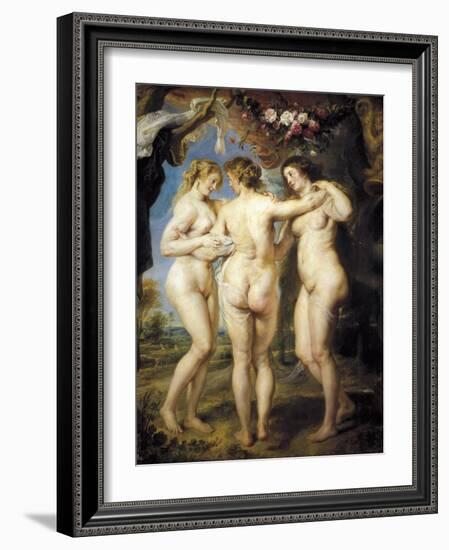 The Three Graces-Peter Paul Rubens-Framed Art Print