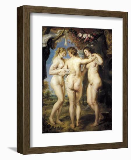 The Three Graces-Peter Paul Rubens-Framed Art Print