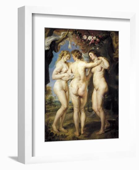 The Three Graces-Peter Paul Rubens-Framed Art Print