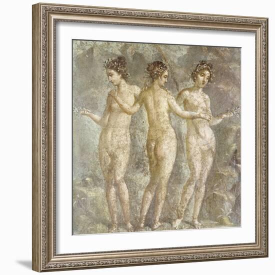 The Three Graces-Pompeii-Framed Giclee Print