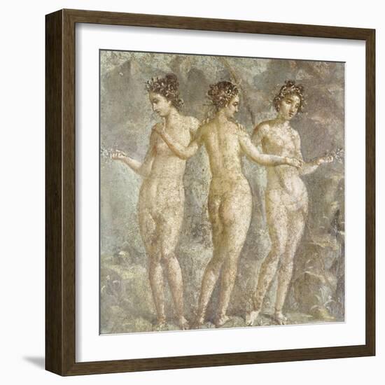 The Three Graces-Pompeii-Framed Giclee Print