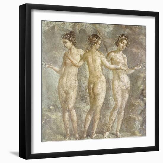 The Three Graces-Pompeii-Framed Giclee Print