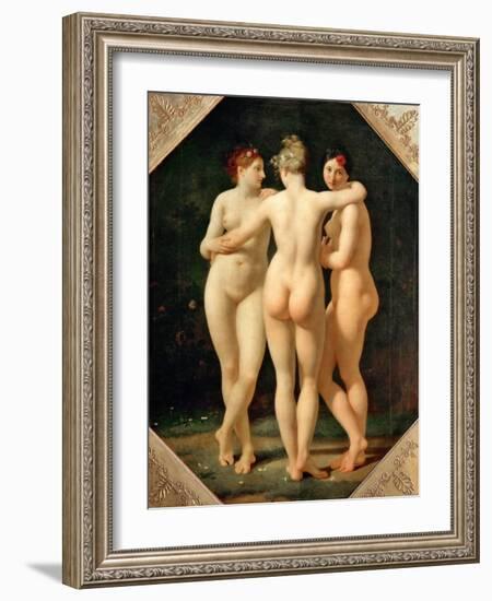 The Three Graces-Jean-Baptiste Regnault-Framed Giclee Print