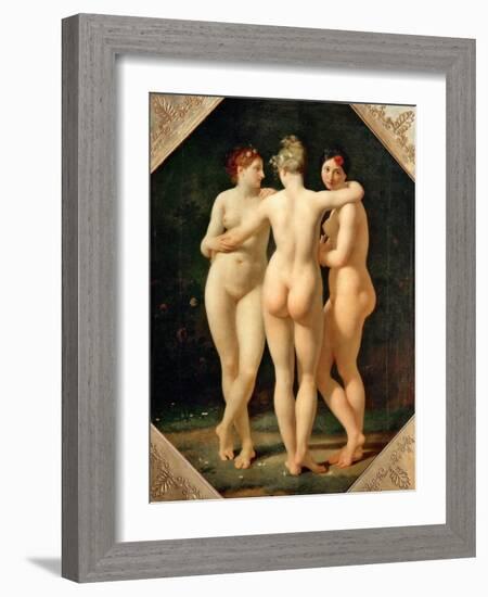 The Three Graces-Jean-Baptiste Regnault-Framed Giclee Print