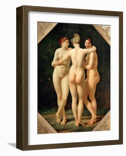 The Three Graces-Jean-Baptiste Regnault-Framed Giclee Print