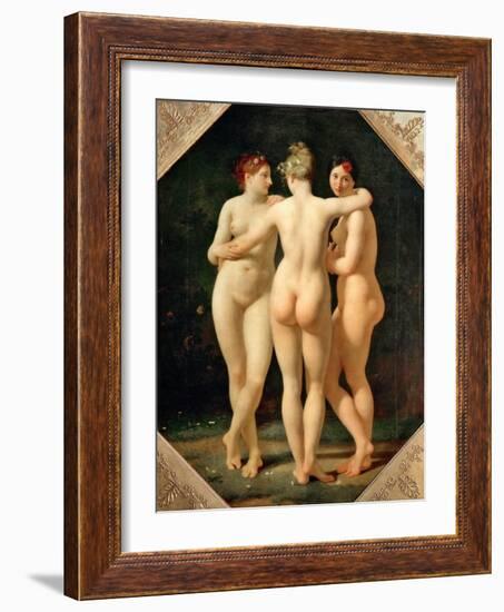 The Three Graces-Jean-Baptiste Regnault-Framed Giclee Print