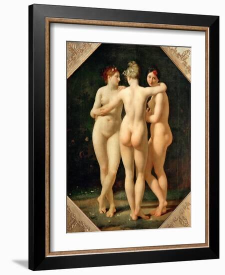 The Three Graces-Jean-Baptiste Regnault-Framed Giclee Print