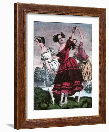 The Three Graces-Currier & Ives-Framed Giclee Print