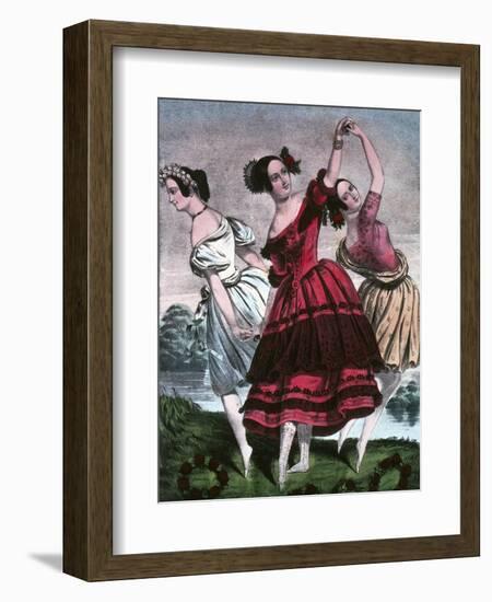 The Three Graces-Currier & Ives-Framed Giclee Print