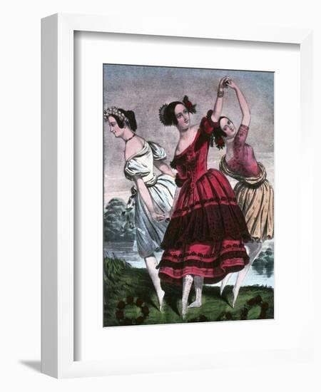 The Three Graces-Currier & Ives-Framed Giclee Print