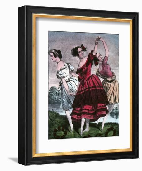 The Three Graces-Currier & Ives-Framed Giclee Print