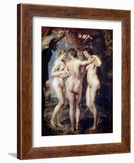 The Three Graces-Peter Paul Rubens-Framed Giclee Print