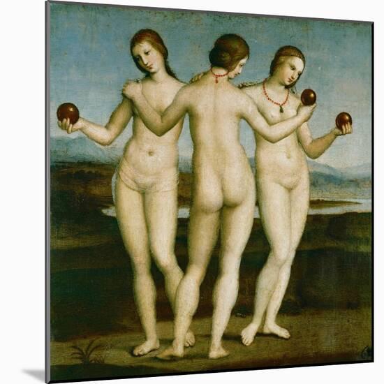 The Three Graces.-Raphael-Mounted Giclee Print