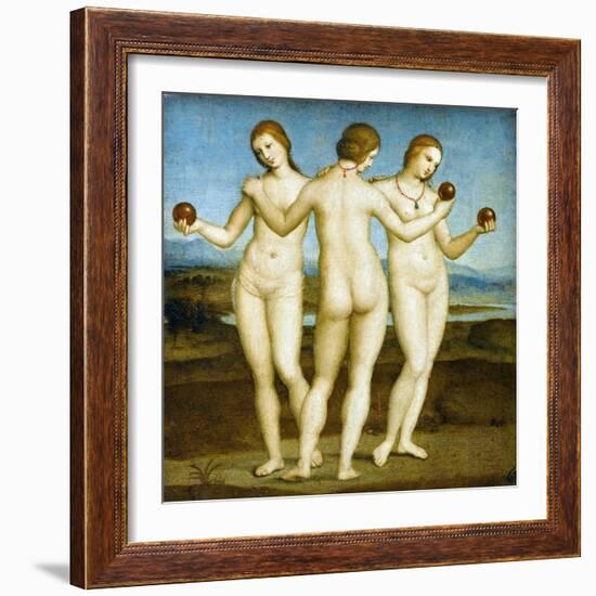 The Three Graces-Raphael-Framed Giclee Print