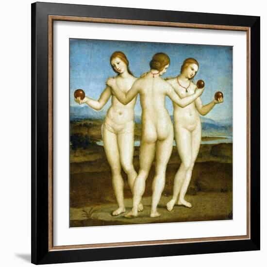 The Three Graces-Raphael-Framed Giclee Print