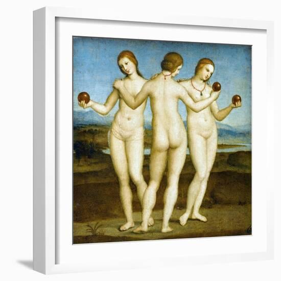 The Three Graces-Raphael-Framed Giclee Print