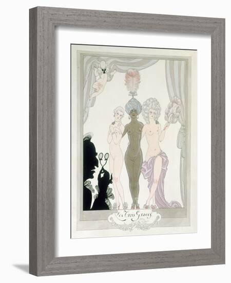 The Three Graces-Georges Barbier-Framed Giclee Print