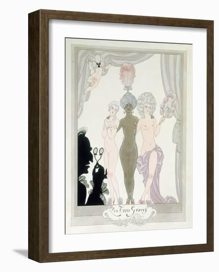 The Three Graces-Georges Barbier-Framed Giclee Print