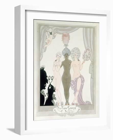 The Three Graces-Georges Barbier-Framed Giclee Print