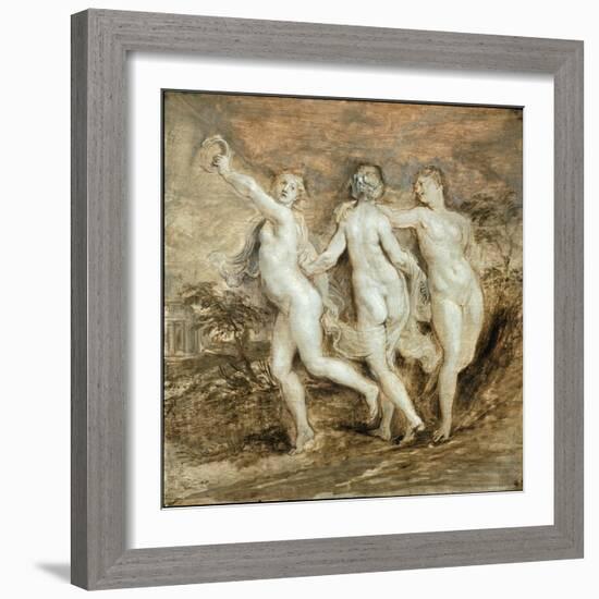 The Three Graces-Peter Paul Rubens-Framed Giclee Print