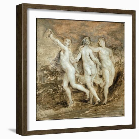 The Three Graces-Peter Paul Rubens-Framed Giclee Print