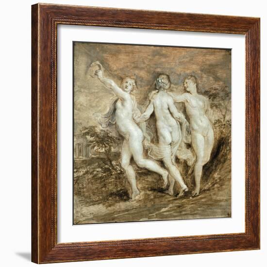 The Three Graces-Peter Paul Rubens-Framed Giclee Print