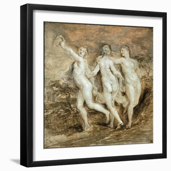 The Three Graces-Peter Paul Rubens-Framed Giclee Print