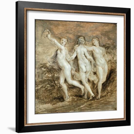 The Three Graces-Peter Paul Rubens-Framed Giclee Print