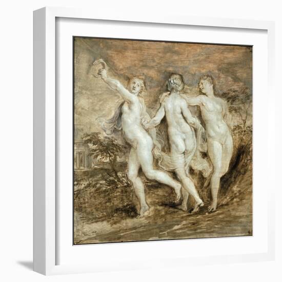 The Three Graces-Peter Paul Rubens-Framed Giclee Print