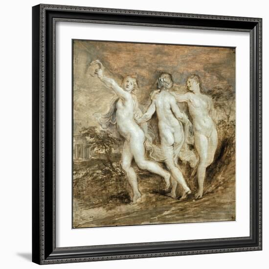 The Three Graces-Peter Paul Rubens-Framed Giclee Print