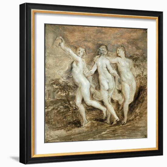 The Three Graces-Peter Paul Rubens-Framed Giclee Print