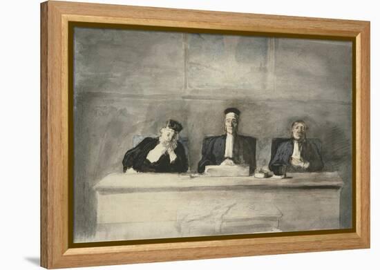 The Three Judges, 1858-60-Honore Daumier-Framed Premier Image Canvas