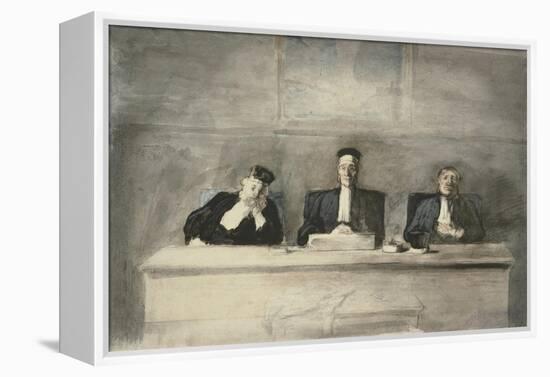 The Three Judges, 1858-60-Honore Daumier-Framed Premier Image Canvas