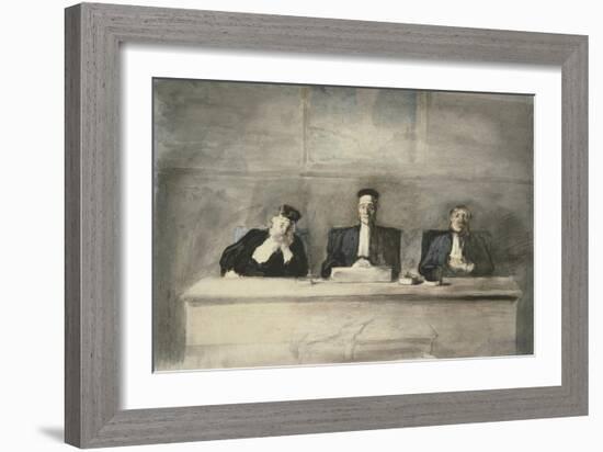 The Three Judges, 1858-60-Honore Daumier-Framed Giclee Print