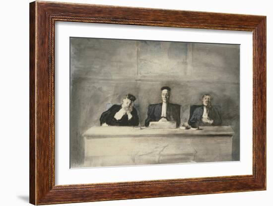 The Three Judges, 1858-60-Honore Daumier-Framed Giclee Print