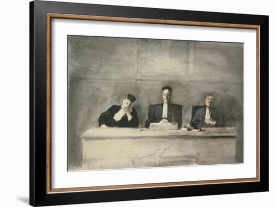 The Three Judges, 1858-60-Honore Daumier-Framed Giclee Print