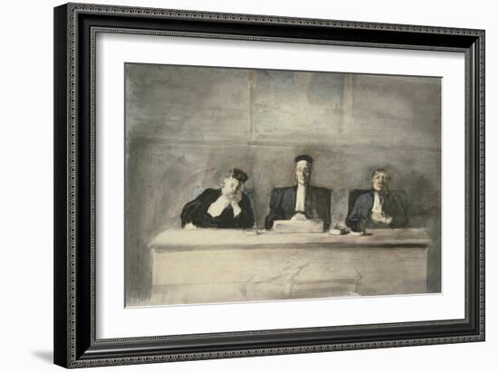 The Three Judges, 1858-60-Honore Daumier-Framed Giclee Print