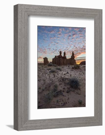 The Three Judges at Sunrise, Goblin Valley State Park, Utah-James Hager-Framed Photographic Print