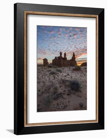 The Three Judges at Sunrise, Goblin Valley State Park, Utah-James Hager-Framed Photographic Print