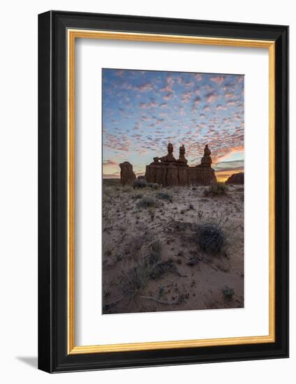 The Three Judges at Sunrise, Goblin Valley State Park, Utah-James Hager-Framed Photographic Print