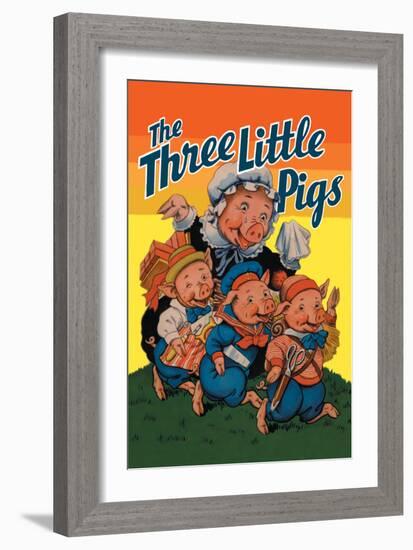 The Three Little Pigs-Milo Winter-Framed Art Print