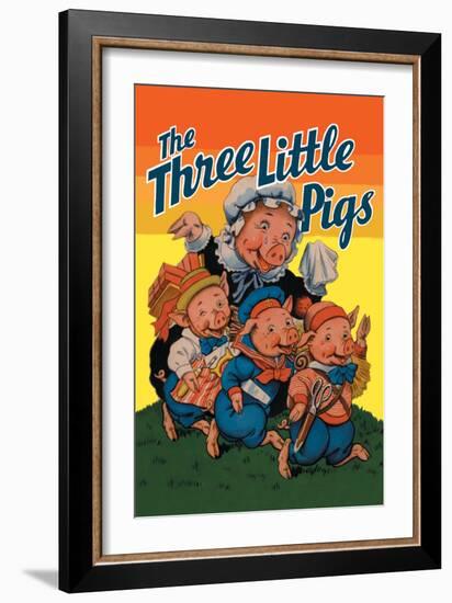 The Three Little Pigs-Milo Winter-Framed Art Print