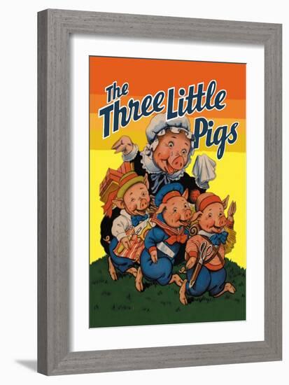 The Three Little Pigs-Milo Winter-Framed Art Print