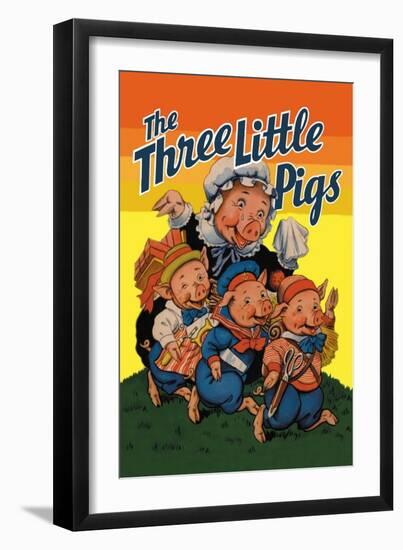 The Three Little Pigs-Milo Winter-Framed Art Print