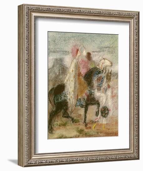 The Three Magi, Started in 1860 and Reworked after 1882-Gustave Moreau-Framed Giclee Print