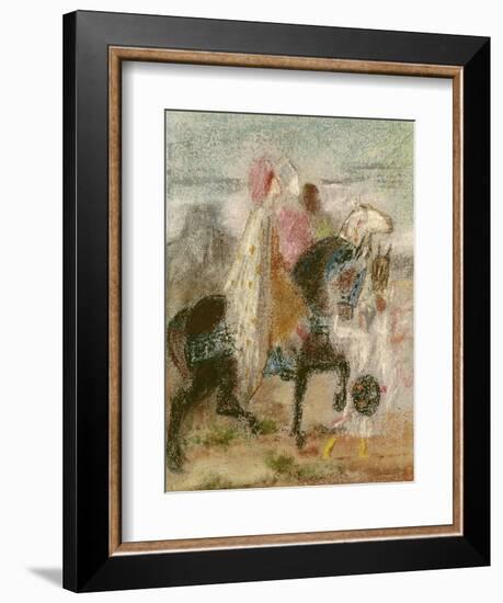 The Three Magi, Started in 1860 and Reworked after 1882-Gustave Moreau-Framed Giclee Print