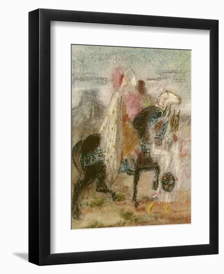 The Three Magi, Started in 1860 and Reworked after 1882-Gustave Moreau-Framed Giclee Print